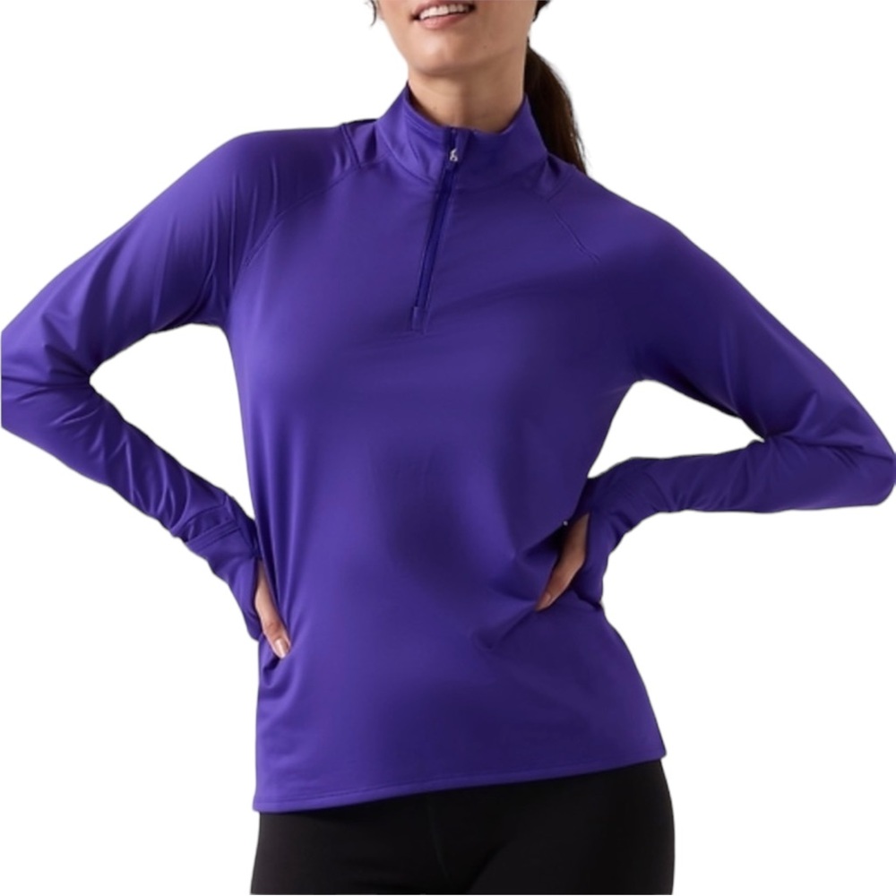 ALO YOGA 1/4 Zip Track Pullover Jacket. Size Medium